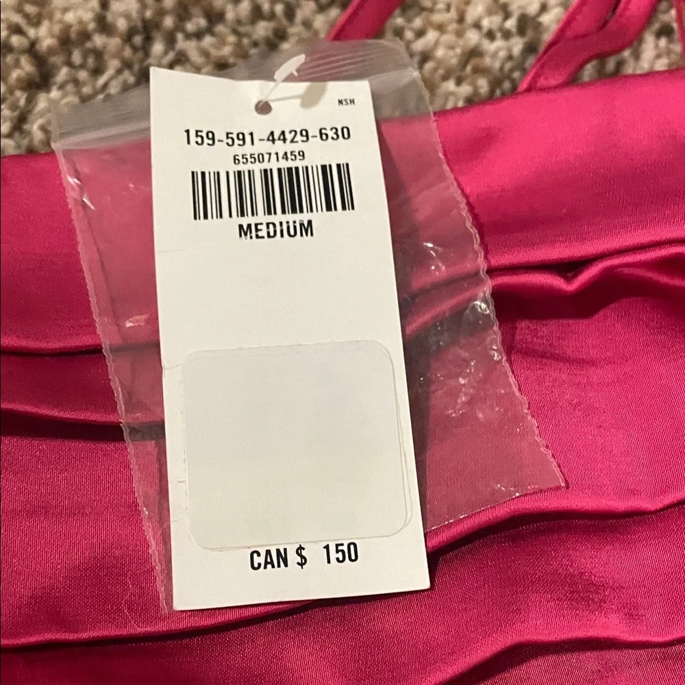 Abercrombie and Fitch pink satin dress NWT
